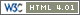 HTML 4.01 Transitional valide